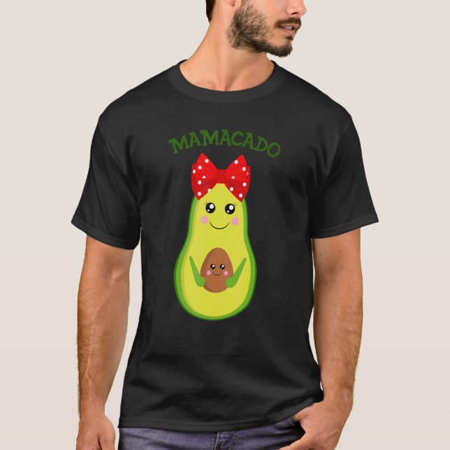 Mamacado Avocado Pgraant Mamma Gravid Avo T Shirt (Framsida)