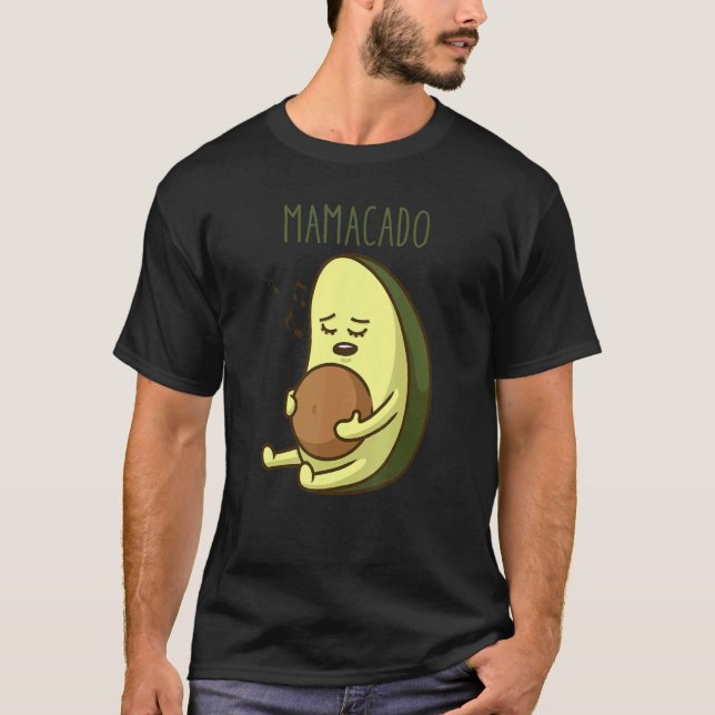 Mamacado Avocado Pgraant Mamma Gravid Avocado H T Shirt (Framsida)