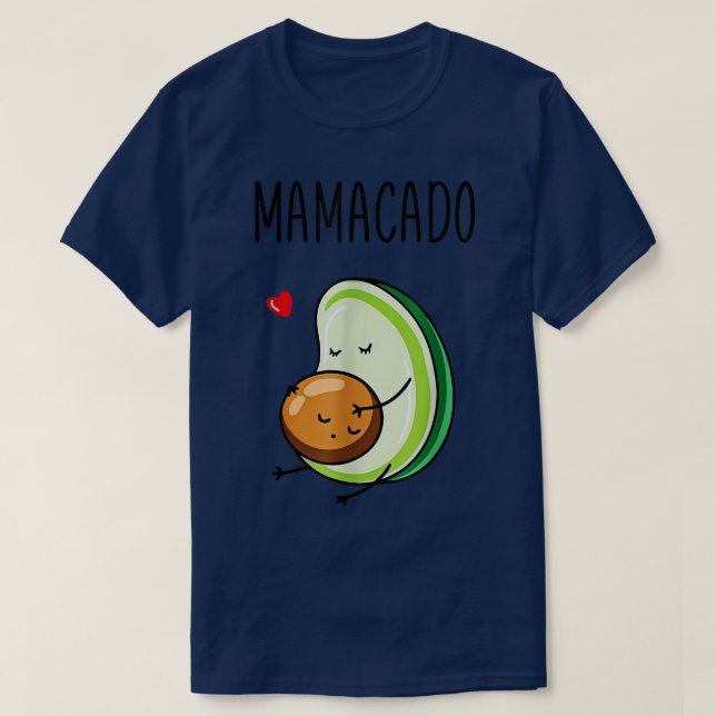 Mamacado Avocado Pregnant Mamma Gravid Avo 703 T Shirt (Design framsida)