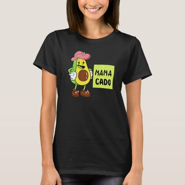 Mamacado Avocado Pregnant Mom Pregnancy Avo   T Shirt (Framsida)