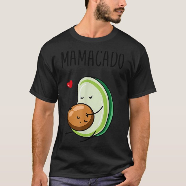 Mamacado Avocado Pregnant Mom Pregnancy Avo  T Shirt (Framsida)