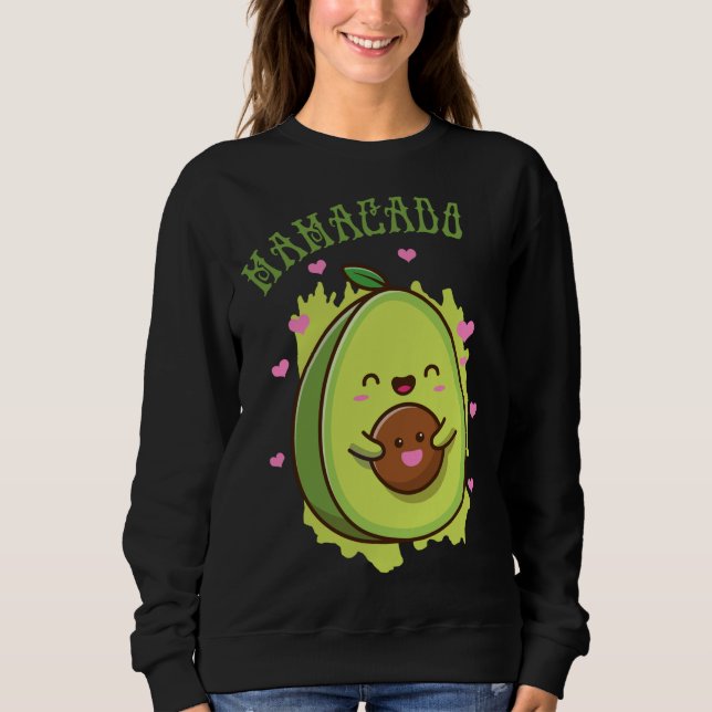 Mamacado Cute Avocado Funny Mamma - min Mor-frukt T Shirt (Framsida)