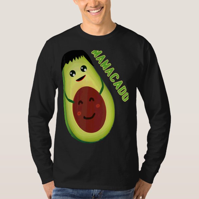 Mamacado Cute Avocado Pregnant Mamma 1 T Shirt (Framsida)