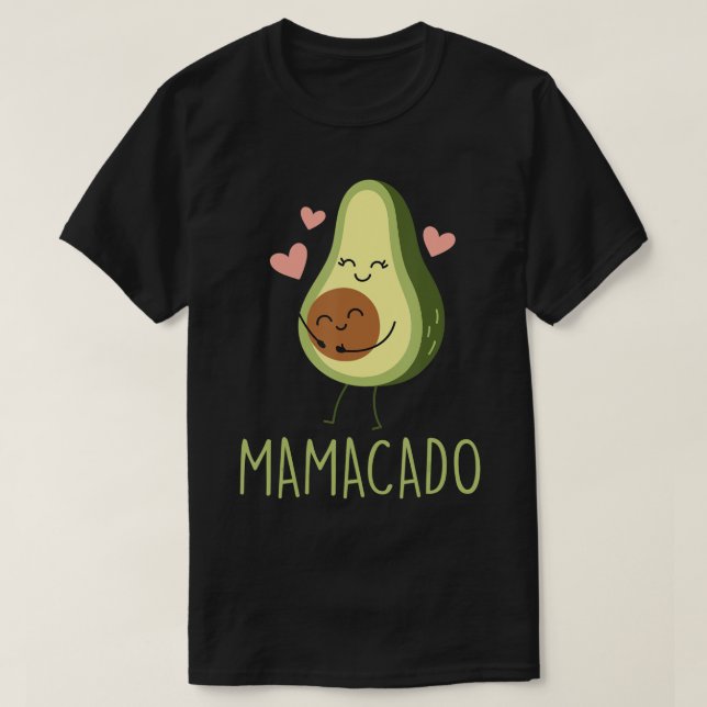 Mamacado Funny Avocado Mamma Gifts till Gravid Ann T Shirt (Design framsida)