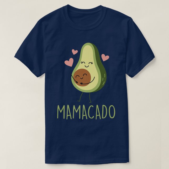 Mamacado Funny Avocado Mamma Gifts till Gravid Ann T Shirt (Design framsida)