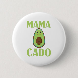 Mamacado Funny Cute Avocado Mors dag Gift Knapp