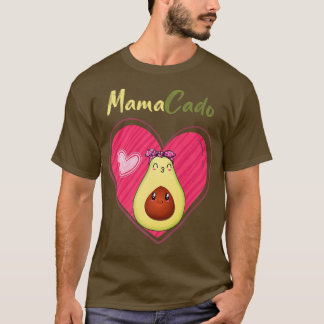 Mamacado Funny Cute Avocado Pregant Mamma Gravid T Shirt