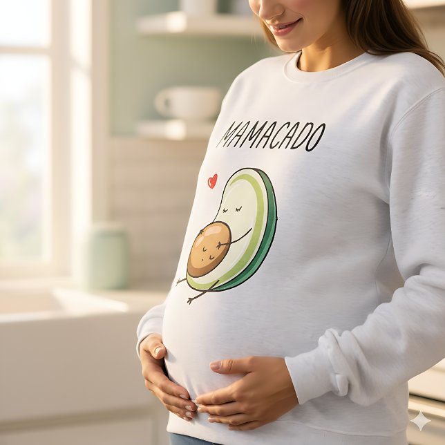 MAMACADO Funny Pregnancy T-Shirt |  Avocado Mom (Skapare uppladdad)