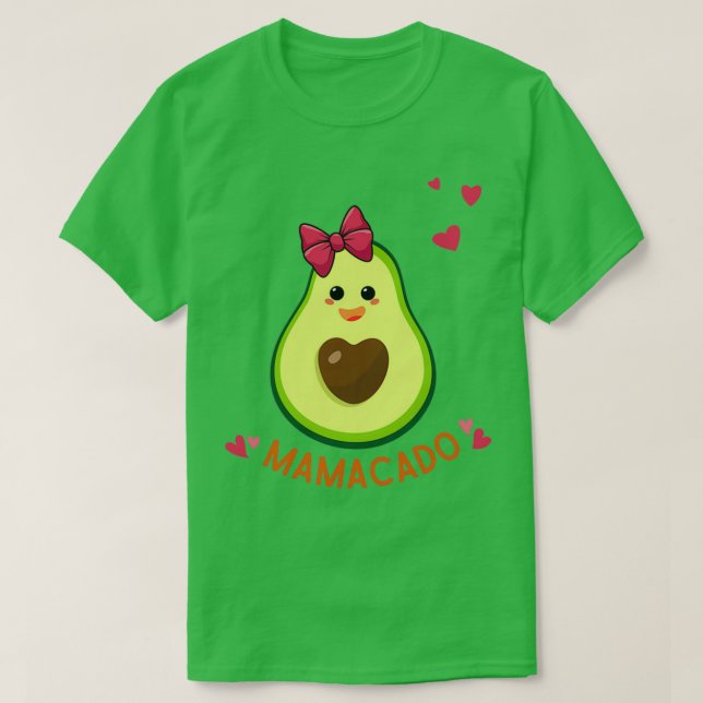 Mamacado Gravid annnouncement Funny T Shirt (Design framsida)