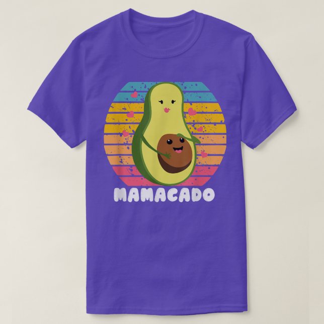 Mamacado, kvinnor avokado för flickor, Cute Mamma, T Shirt (Design framsida)