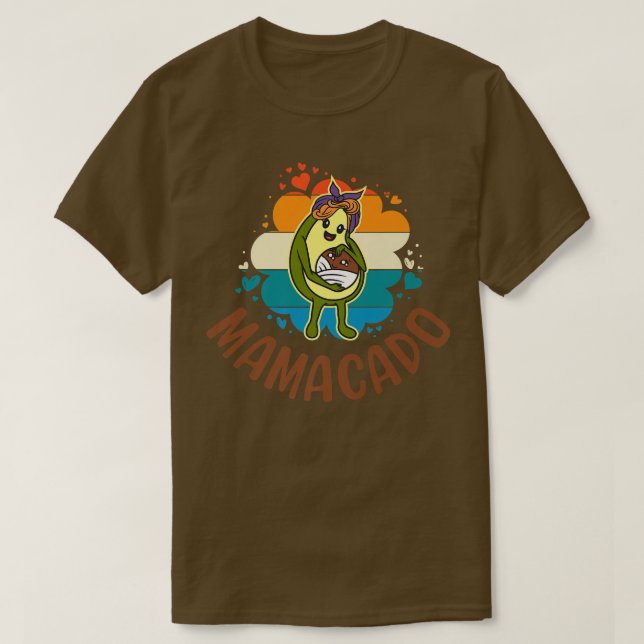 Mamacado, kvinnor avokado för flickor, Cute Mamma, T Shirt (Design framsida)
