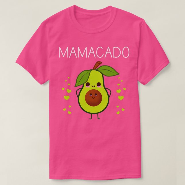 Mamacado Pregant Funny Gravid Avocado Cute Ado T Shirt (Design framsida)