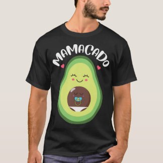 Mamacado Pregnant Avocado Gravid Announement T Shirt