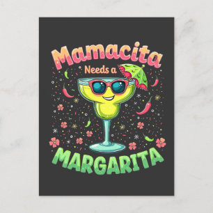 Mamacita behöver en Margarita Cinco De Mayo-fest Vykort