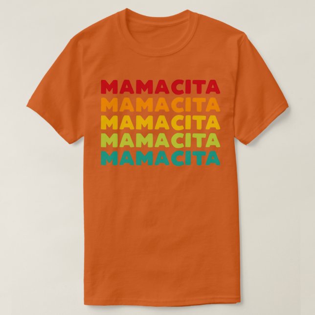 Mamacita Cinco de Mayo Mors dag Gift T Shirt (Design framsida)