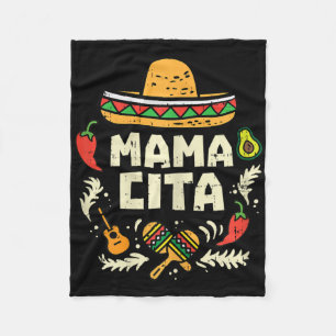 Mamacita Familj Cinco De Mayo Matchande Par Mexi Fleecefilt