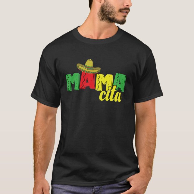 Mamacita Holiday Mexico America USA T Shirt (Framsida)