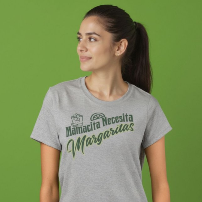 Mamacita Necesita Margaritas Cocktail Party T Shirt (Mamacita Necesita Margaritas Cocktail Party T-Shirt.)