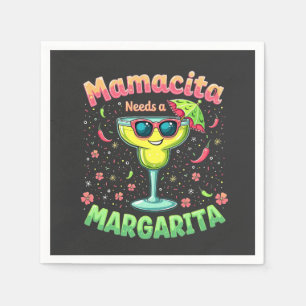 Mamacita Needs a Margarita Cinco De Mayo Party Pappersservett
