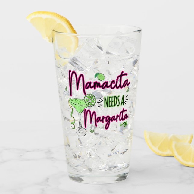 Mamacita Needs A Margarita Glaskopp (Framsida Ice)