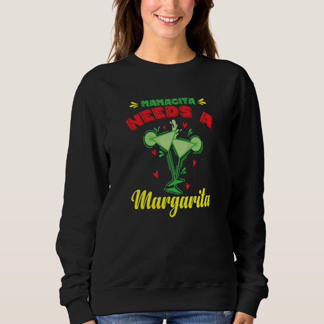 Mamacita Needs a Margarita Holiday Mexico T Shirt (Framsida)