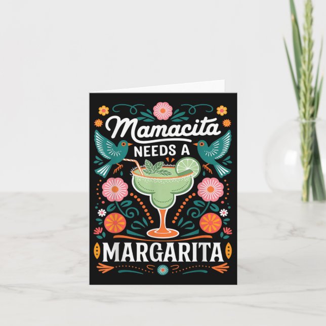Mamacita Needs A Margarita Kort (Framsida)
