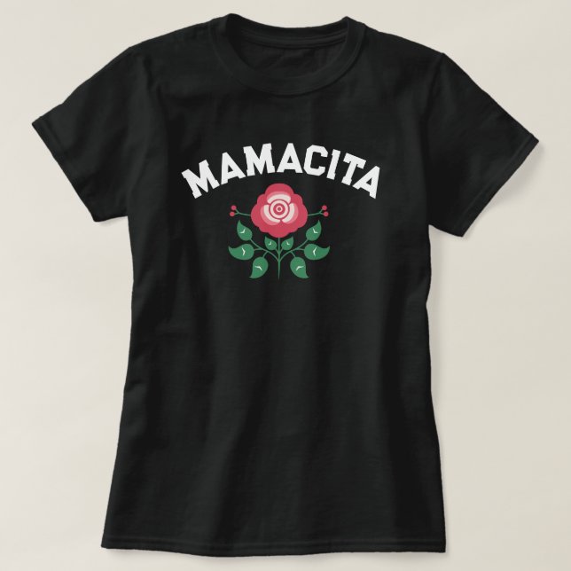 Mamacita Ro Spanska Regalo para madre T Shirt (Design framsida)