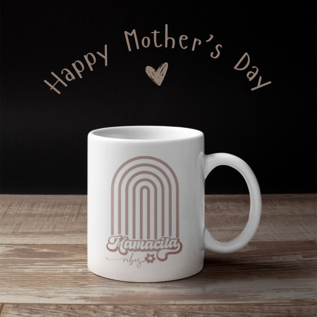 Mamacita vibes boho rainbow mors dag kaffemugg (Mamacita vibes)