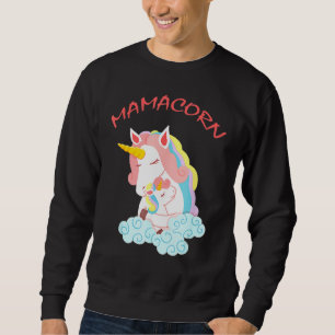 Mamacorn Adworthy Unicorn Mamma Magic Mors dag Lång Ärmad Tröja