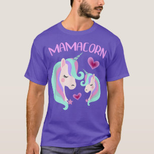 MAMACORN Funny Unicorn Pun Mors dag Best Mamma D T Shirt