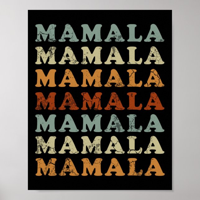 Mamala Kamala Harris 24 Democrat Poster (Framsidan)