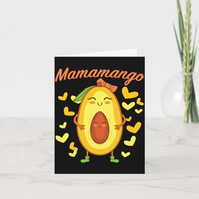 Mamamango Mamma Mors Dag Kvinnors Graviditet Kort (Framsida)