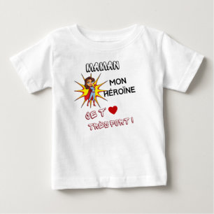 maman mon héroïne, je t' aime très fort t shirt
