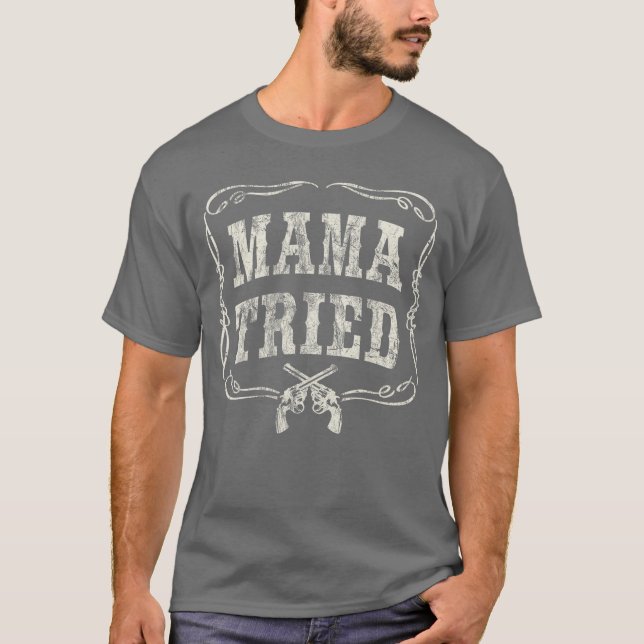 Mamaried Renegade Outlaw Country Music Lovers frie T Shirt (Framsida)