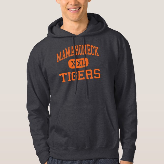 Mamaroneck - tigrar - kick - Mamaroneck New York Hoodie (Framsida)