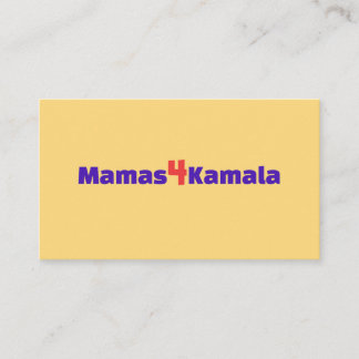 Mamas4Kamala-kort Visitkort
