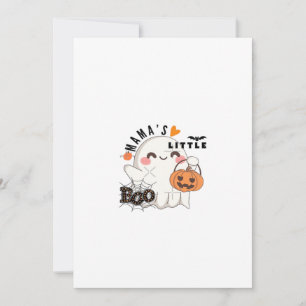 Mama's Boo – Söt Kawaii Halloween Boo 2025 Grafik Julkort