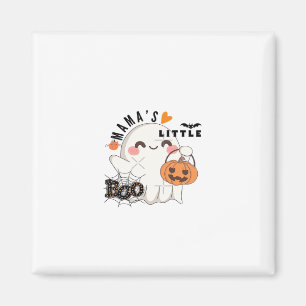 Mama's Boo – Söt Kawaii Halloween Boo 2025 Grafik Magnet