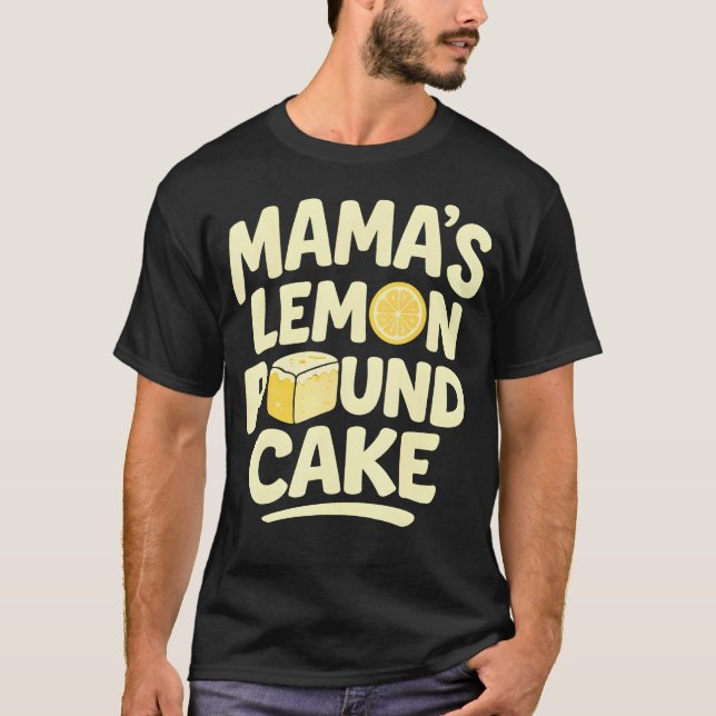 Mamas citronpundkaka rolig bakning t shirt (Framsida)