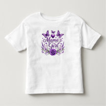 Mamas flicka fjäril vattenfärg blomsterdesign