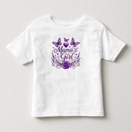 Mamas flicka fjäril vattenfärg blomsterdesign t shirt