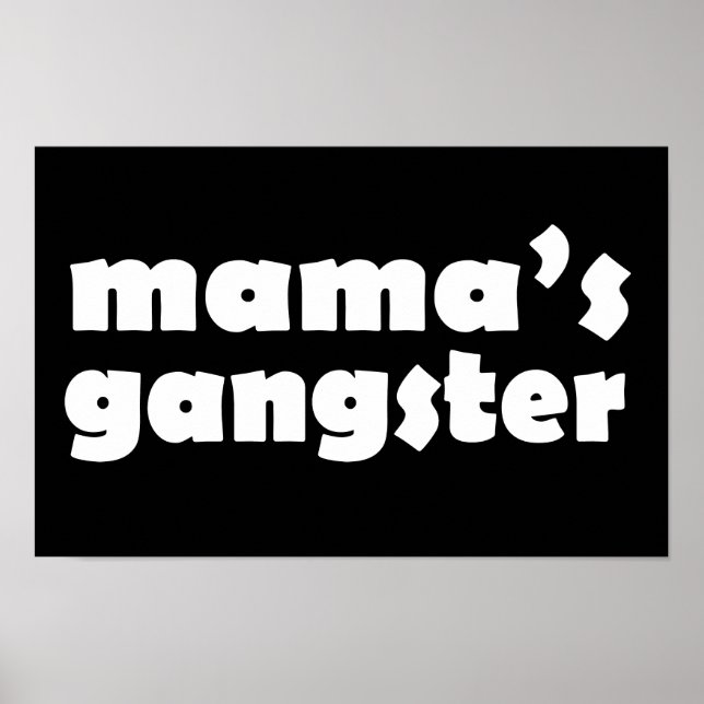 Mamas gangster, roligt mönster poster (Framsidan)