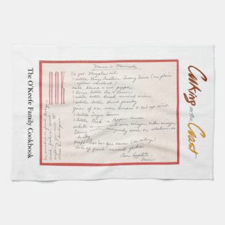 Mamas Handskriven Marinad Recept Kökshandduk