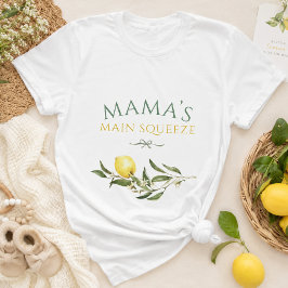 Mamas huvudstöt Lemon Baby Shower Mammakandidat T Shirt
