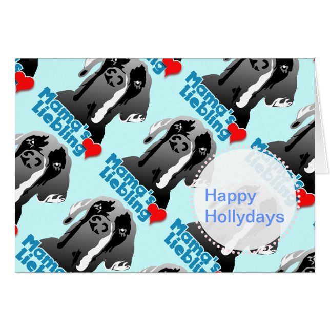 Mamas Lieblings Dogge Hälsningskort (Framsidan Horizontal)