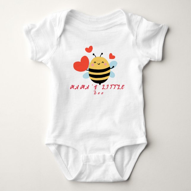 Mamas lilla bee söta Morden T Shirt (Framsida)