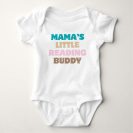 Mamas lilla läskompis färgglad bokälskare t shirt