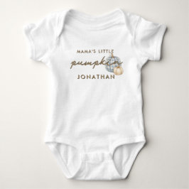 Mamas lilla pumpa med pojknamn Baby Shower T Shirt