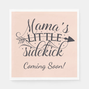 Mamas Little Sidekick Baby Shower Napkins Pappersservett