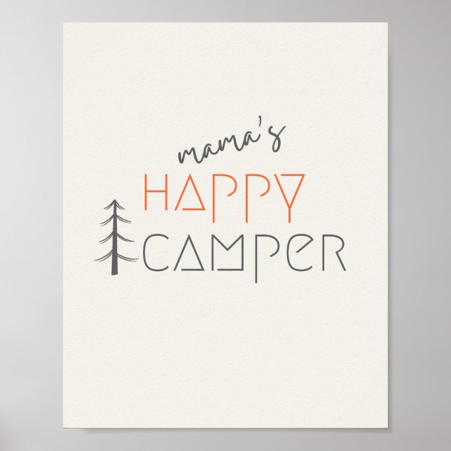 mamas lyckliga camper. Affischer & Tryck (Framsidan)